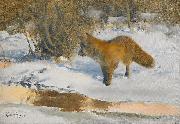 Winter Landscape with a Fox